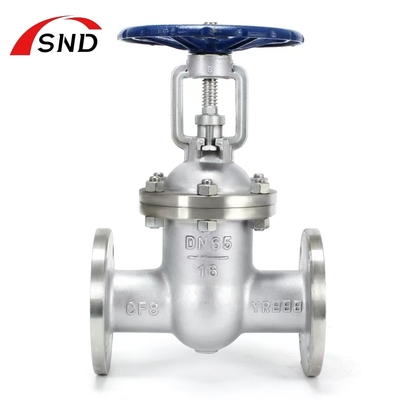 Sanitary Stainless Steel Gate Valve CF8 304 Flanged Connection