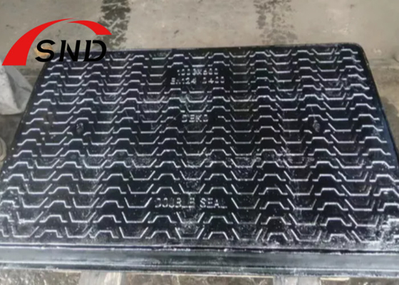 Solid Cover Ductile Iron Square Manhole Cover For Gas & AirTight Inspection