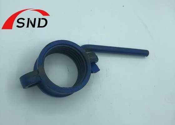 Blue Color Metal castings Prop Nut with Handle Painted
