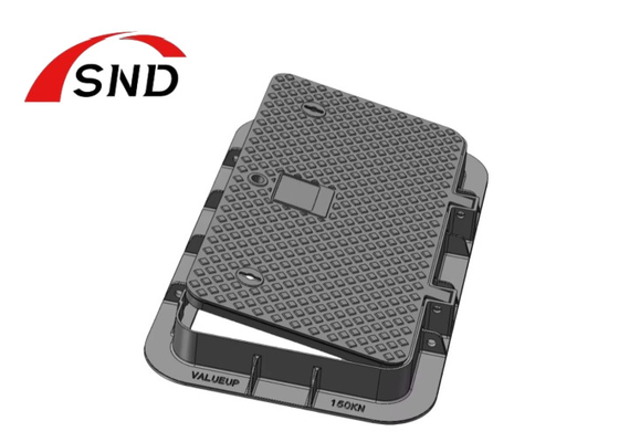EN 124 -2 JRC 4 Heavy Thermal Gravity Casting Ductile Iron Manhole Cover For Telecom