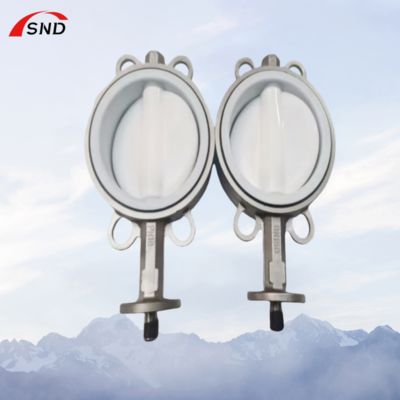 Stainless Steel Wafer-Type Fluoropolymer-Lined Butterfly Valve