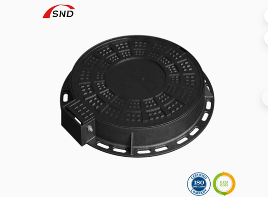 Round Ductile Iron Manhole Cover D400 EN124‑2 Heavy Duty With Lock Frame For Roadway